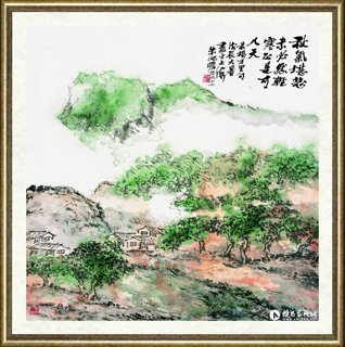 朱屺瞻_轻寒正是可人天_br_The chilly temperature makes the season pleasant and mellow